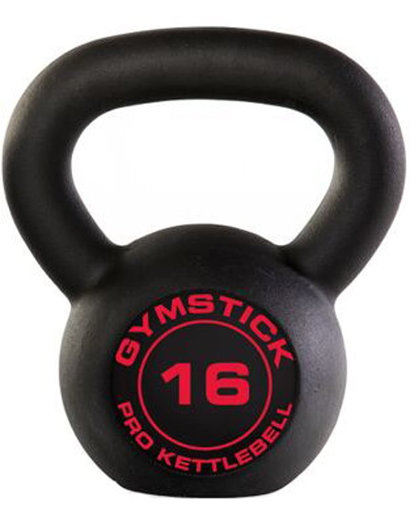 Gymstick Pro Neopreen Kettlebell Zwart Met Online Trainingsvideo's 16kg