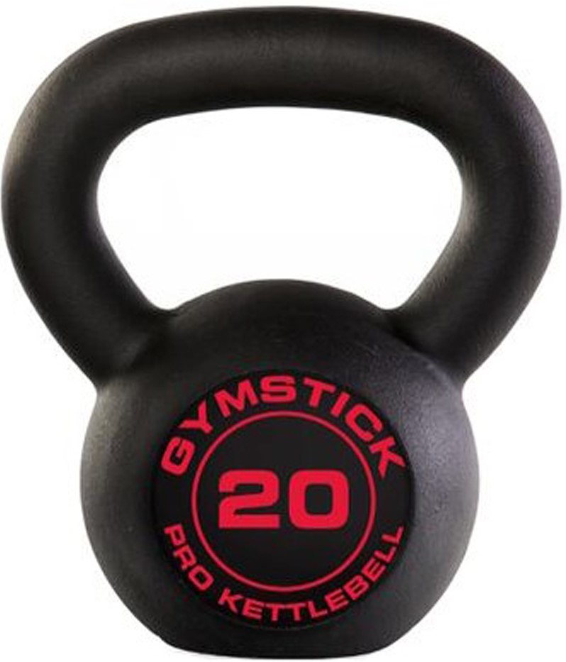Gymstick Pro Kettlebell - Zwart - Met Online Trainingsvideo's - 20 kg met grote korting