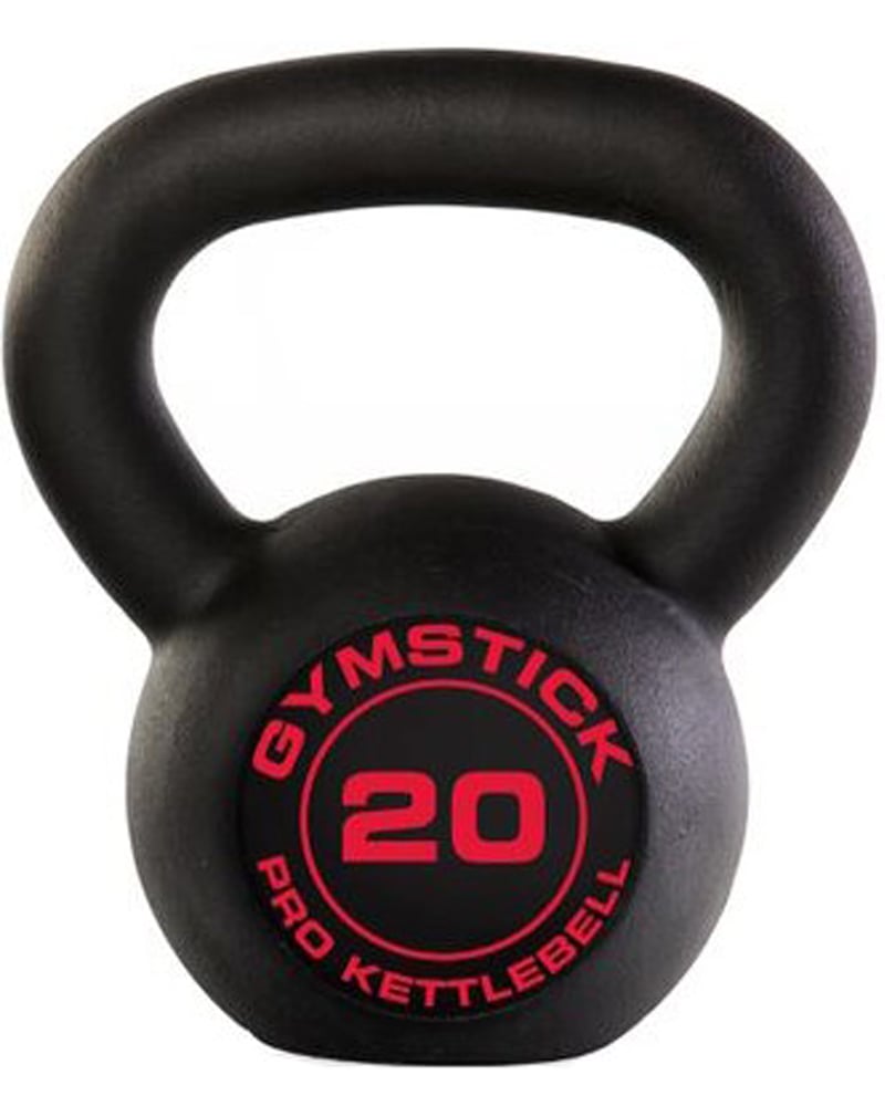 Gymstick Pro Neopreen Kettlebell Zwart Met Online Trainingsvideo's 20kg