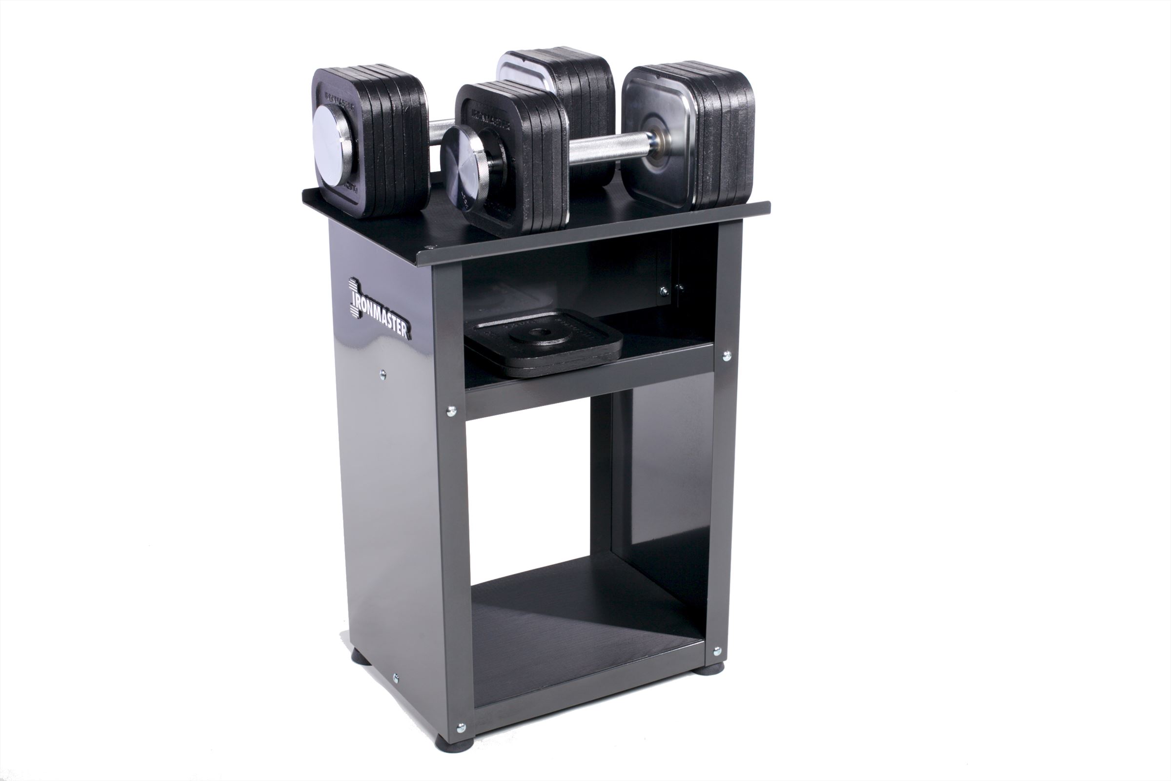 Ironmaster Quick Lock Dumbbells 34 Kg Met Rack ironmaster kopen in de aanbieding