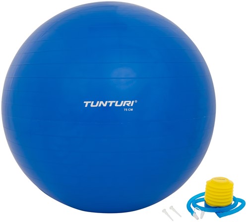 Tunturi Fitnessbal Gymbal Blauw - 75 cm