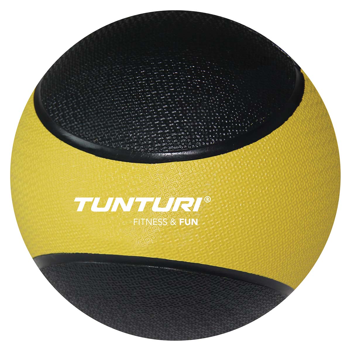 Tunturi tunturi medicine ball 1kg, yellow-black