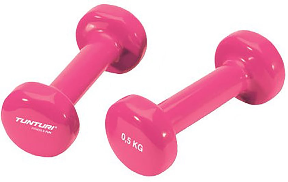 Tunturi-Bremshey Vinyl Dumbbells Pink 0.5 Kg Set