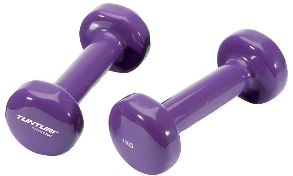 Tunturi-Bremshey Vinyl Dumbbells Purple 1.0 Kg Set