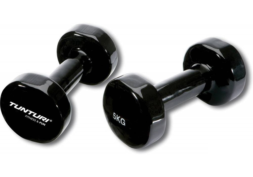 Tunturi-Bremshey Vinyl Dumbbells 5,0 Kg Zwart 1paar