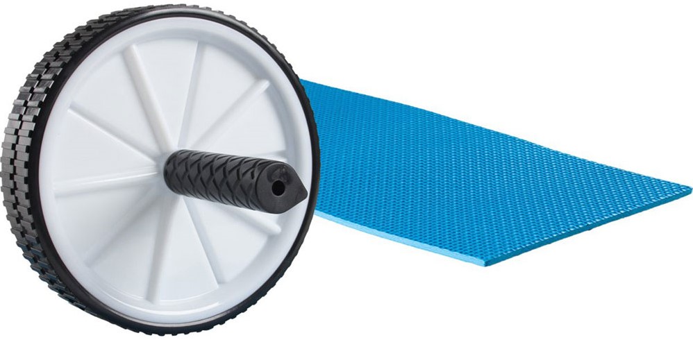 VirtuFit Dubbel Buikspierwiel - Ab Roller - Ab Wheel - met Mat