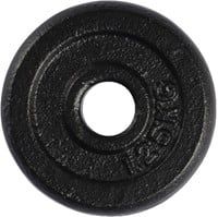 VirtuFit Gietijzeren Halterschijf - Halter gewicht - 30 mm - 1,25 kg - Zwart