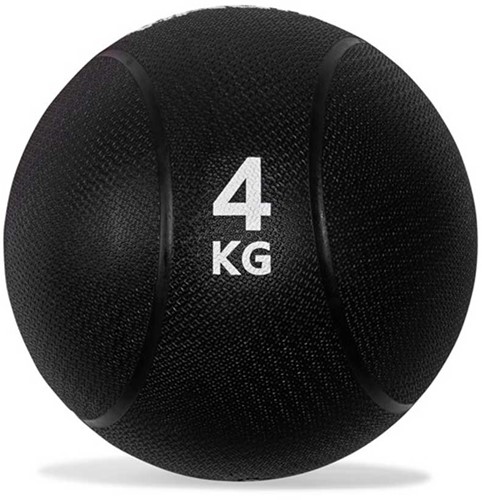 VirtuFit Medicijnbal Pro - Medicine Ball - 4 kg - Rubber - Zwart
