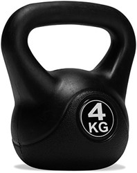 fitnessapparaat.nl VirtuFit PVC Kettlebell - 4 kg - Zwart aanbieding