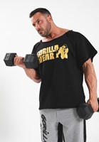 Gorilla Wear Classic Work Out Top - Zwart/Goud - gewicht