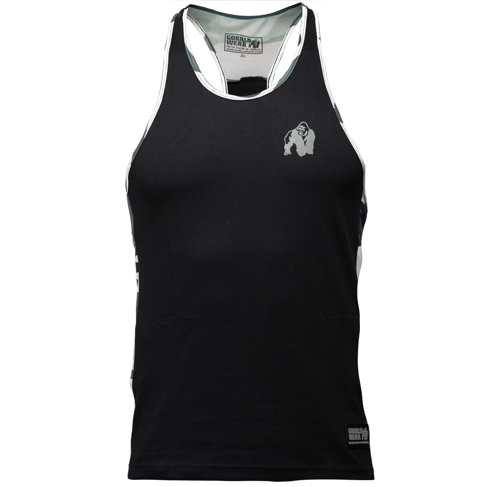Gorilla Wear Sacramento Camo Mesh Tank Top Blackwhite Xxl gorilla wear kopen in de aanbieding