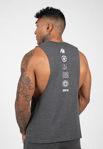 Gorilla Wear Lopez Drop Armhole Tank Top - Donkergrijs-2