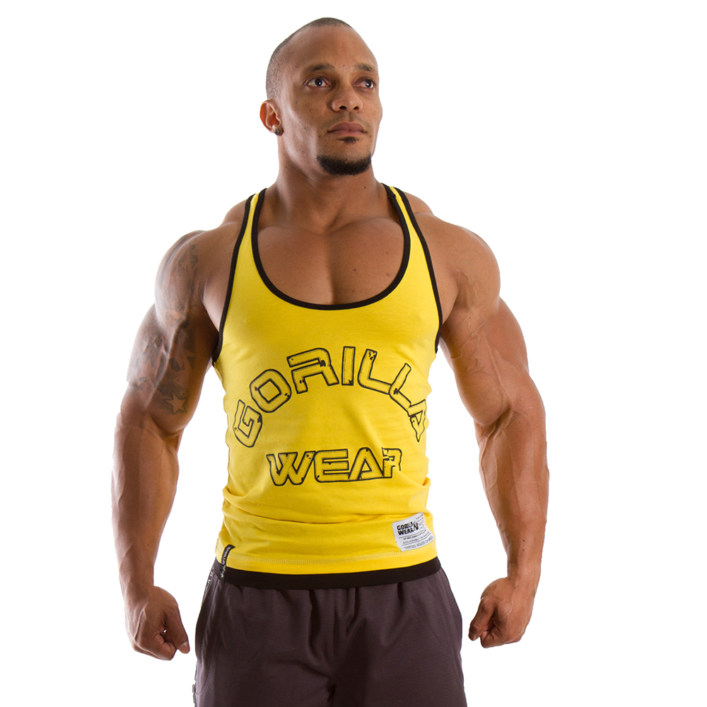 Gorilla Wear Stringer Tank Top Yellow gorilla wear kopen in de aanbieding