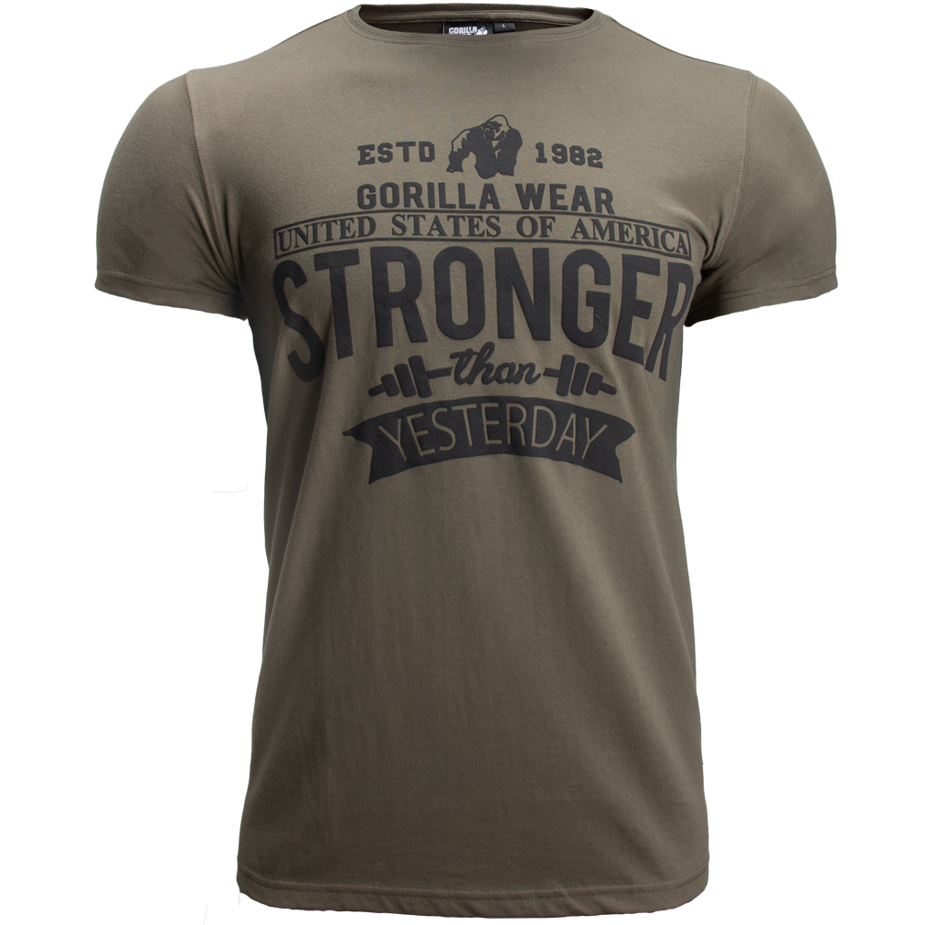 Gorilla Wear Hobbs T Shirt Army Green 2Xl gorilla wear kopen in de aanbieding