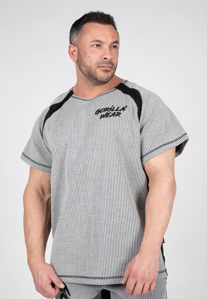 Gorilla Wear Augustine Old School Work Out Top - Grijs - L/XL