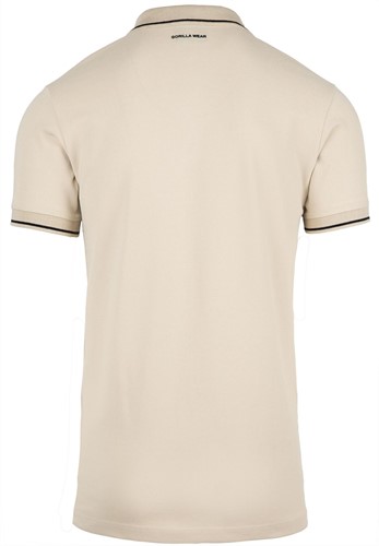 beige polo achterkantr