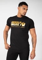 Gorilla Wear Classic T-shirt - Zwart/Goud - 4XL