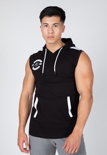 Gorilla Wear Oswego S/L Hooded T-Shirt - Zwart