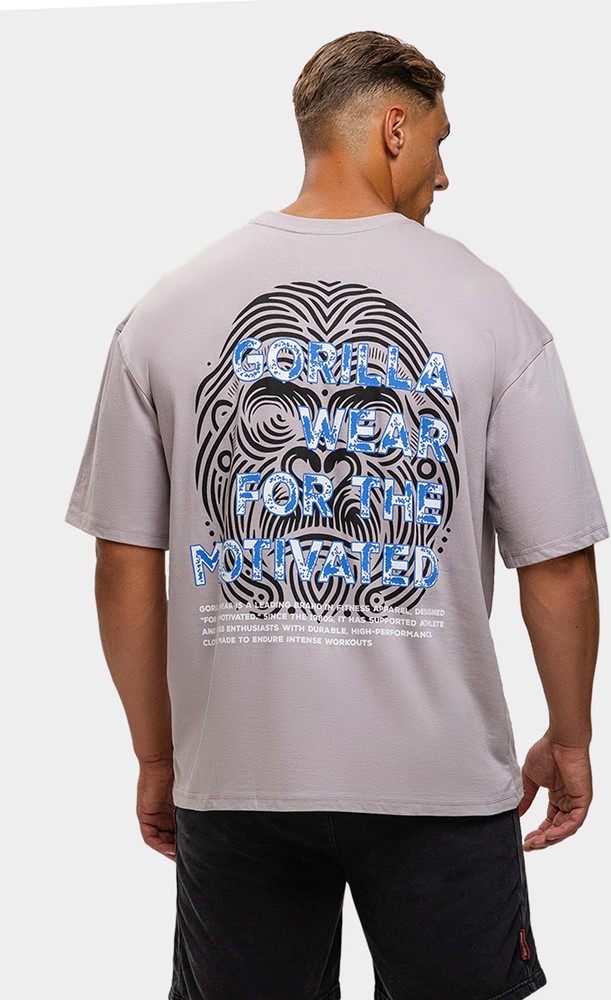 Gorilla Wear Macon Oversized T-shirt - Lichtgrijs - S