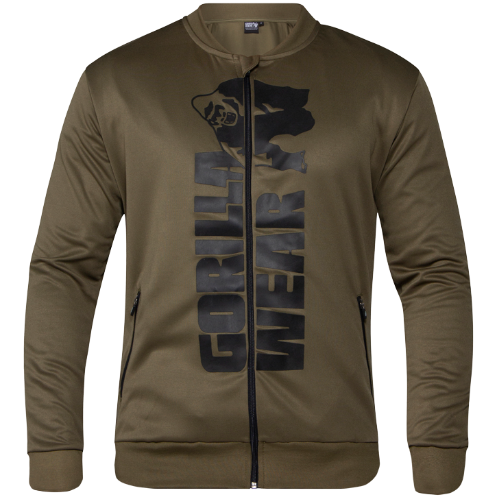 Gorilla Wear Ballinger Track Jacket Army Greenblack 2Xl gorilla wear kopen in de aanbieding