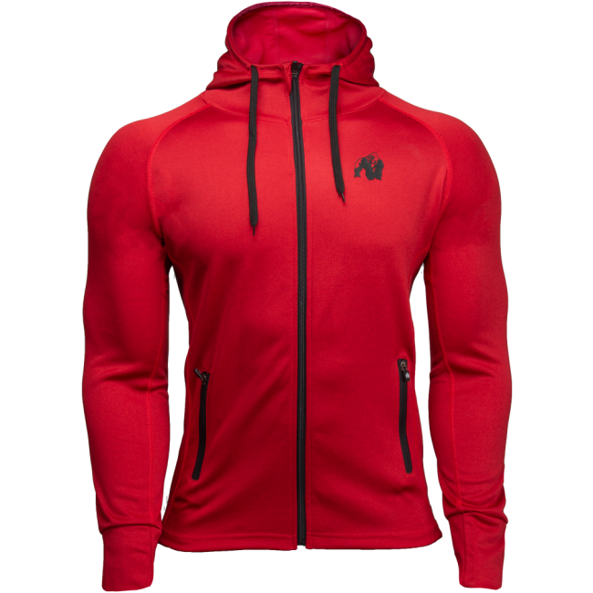 Gorilla Wear Bridgeport Zipped Hoodie Rood L