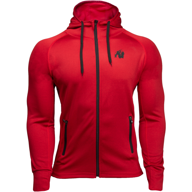 Gorilla Wear Bridgeport Zipped Hoodie Rood S