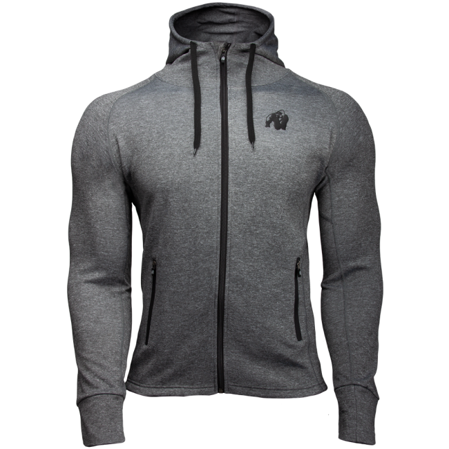 Gorilla Wear Bridgeport Zipped Hoodie -Donker grijs XL