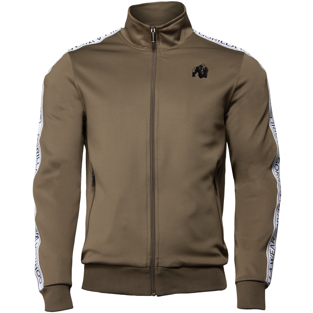 Gorilla Wear Wellington Track Jacket Olive Green gorilla wear kopen in de aanbieding