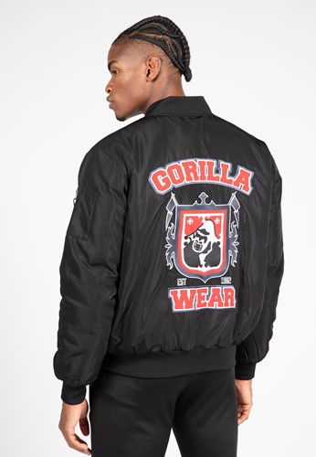 Gorilla Wear Covington Bomber Jacket - Zwart