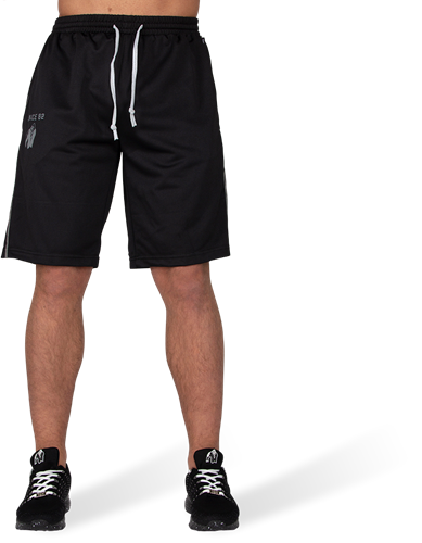 Gorilla Wear Functional Mesh Shorts - Zwart/Rood-2