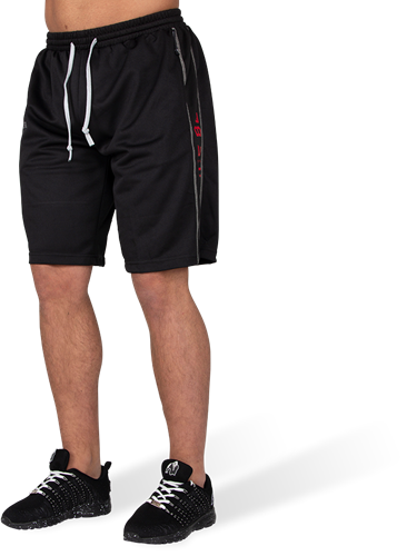 Gorilla Wear Functional Mesh Shorts - Zwart/Rood