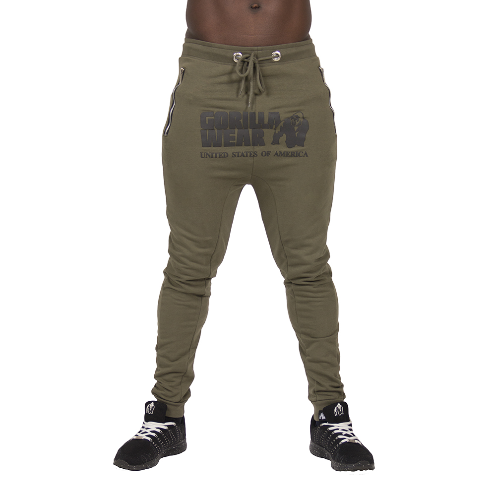 Gorilla Wear Alabama Drop Crotch Joggers Army Green 4Xl gorilla wear kopen in de aanbieding
