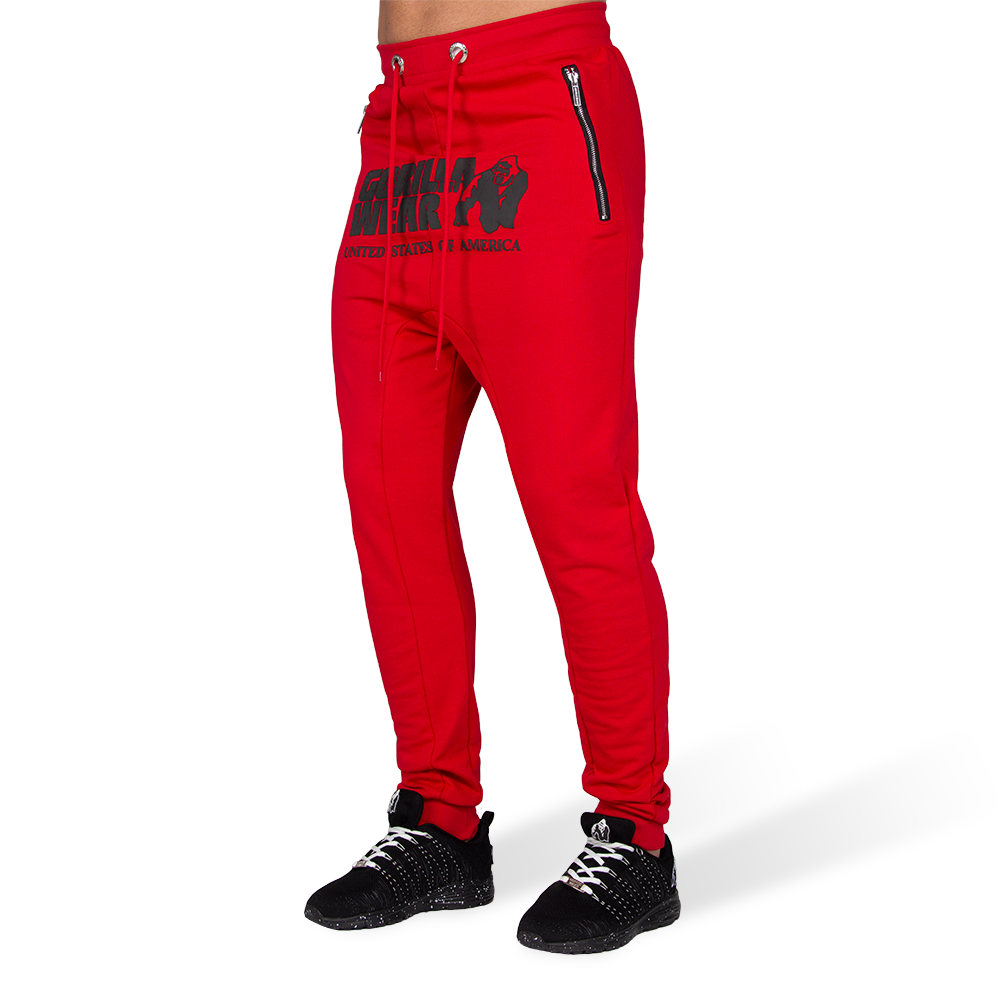 Gorilla Wear Alabama Drop Crotch Joggers Red Xxl gorilla wear kopen in de aanbieding
