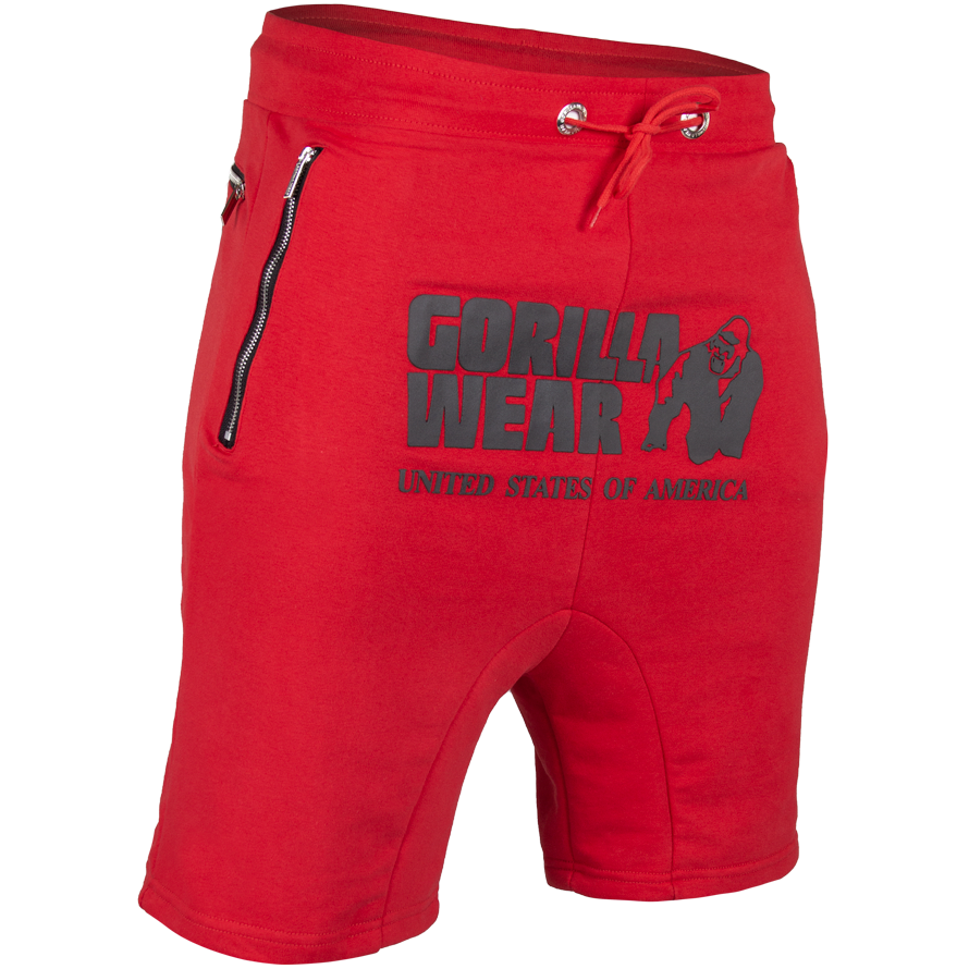 Gorilla Wear Alabama Drop Crotch Shorts Red S
