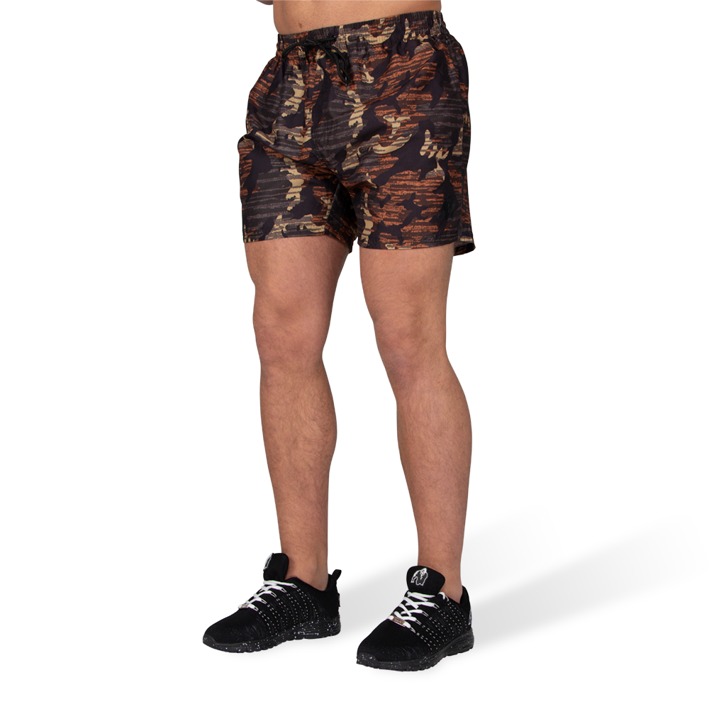 Gorilla Wear Bailey Shorts Brown Camo Xl gorilla wear kopen in de aanbieding