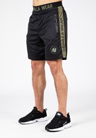 Gorilla Wear Atlanta Shorts - Zwart/Groen - S/M