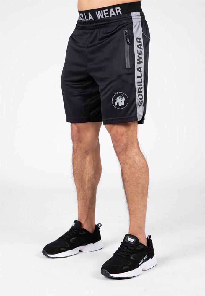 Gorilla Wear Atlanta Shorts - Zwart/Grijs - S/M