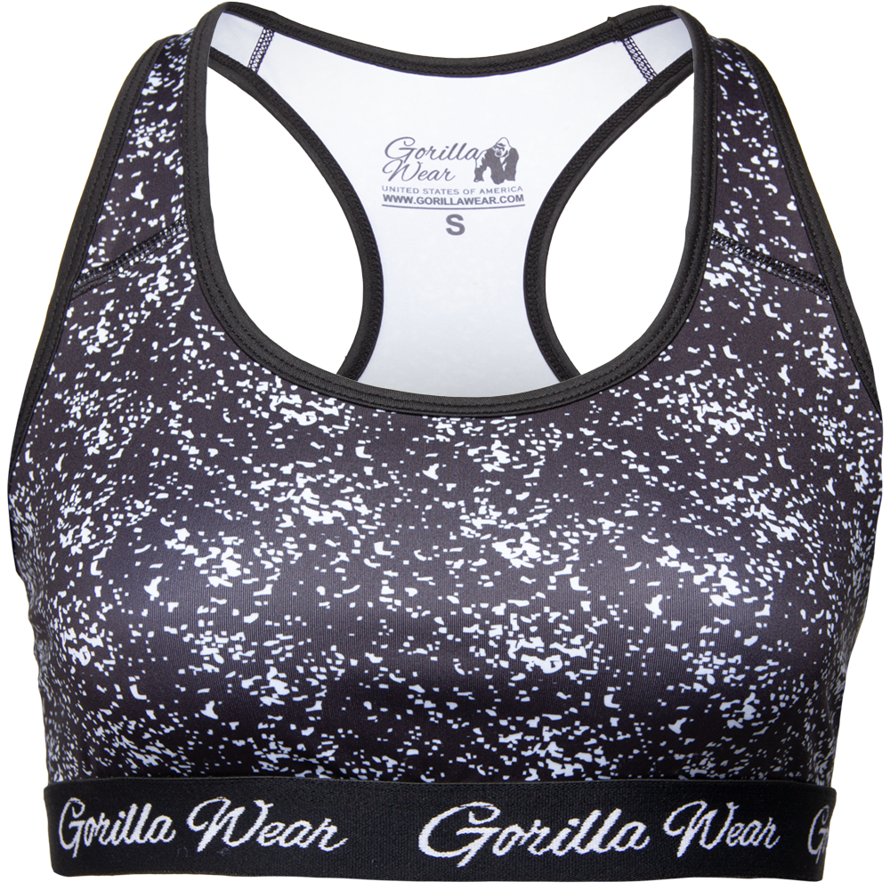 Gorilla Wear Hanna Sportbeha - Zwart/Wit - S