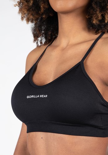 Gorilla Wear Quincy Seamless Sportbeha - Zwart