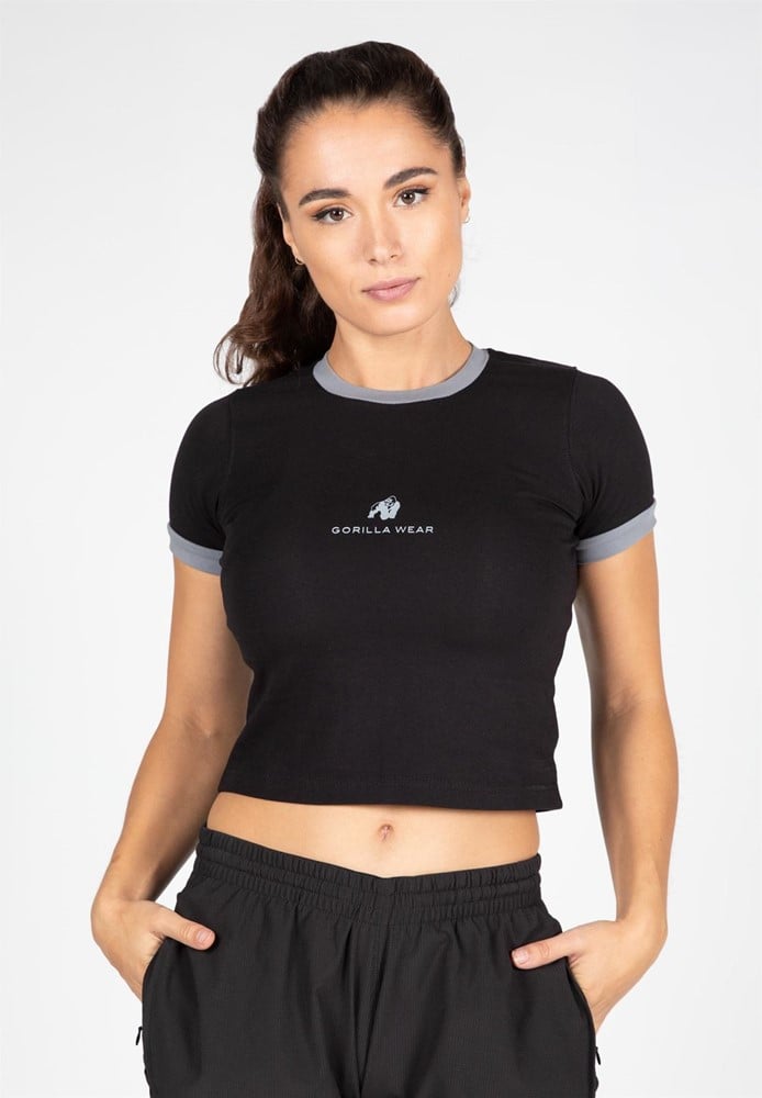 Gorilla Wear New Orleans Cropped T-Shirt - Zwart - S