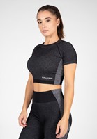 Gorilla Wear Selah Seamless Crop Top - Zwart - XS/S