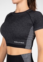 Gorilla Wear Selah Seamless Crop Top - Zwart-2