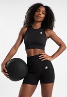 Gorilla Wear Olivia Seamless Crop Top - Zwart - XS/S
