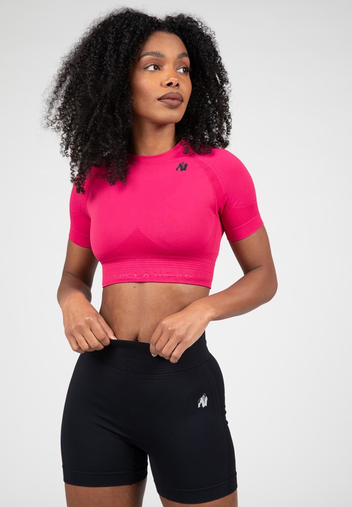 Gorilla Wear Whitney Seamless Crop Top - Roze - S/M