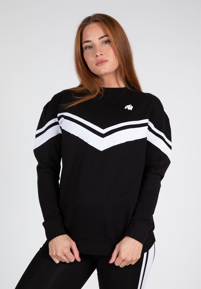 Gorilla Wear Hailey Oversized Sweatshirt - Zwart - XS