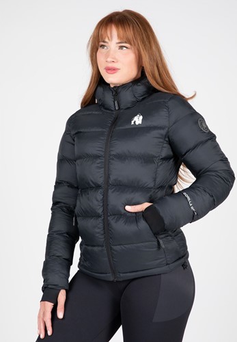 Gorilla Wear Rachel Puffer Jas - Zwart