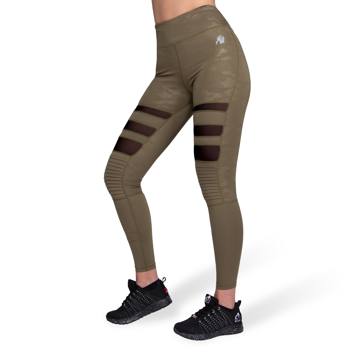 Gorilla Wear Savannah Biker Tights Green Camo Xl gorilla wear kopen in de aanbieding
