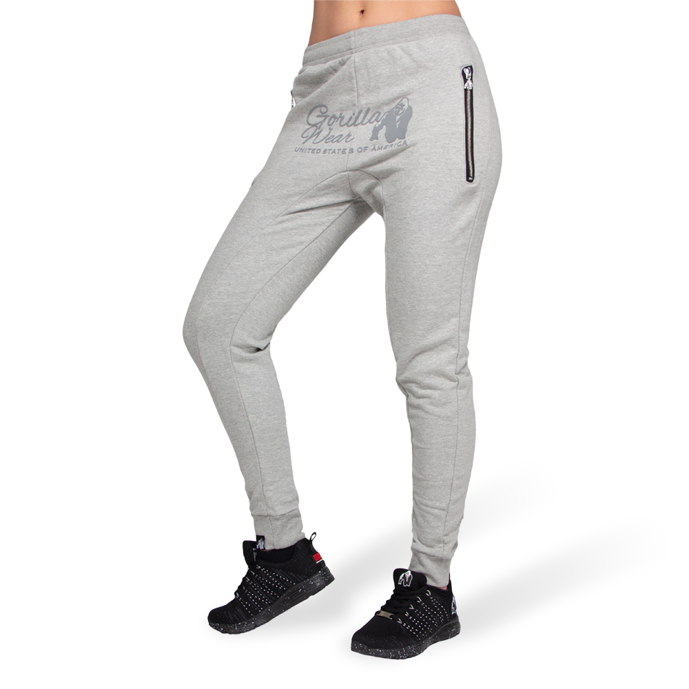 Gorilla Wear Celina Drop Crotch Joggers Gray Xs gorilla wear kopen in de aanbieding