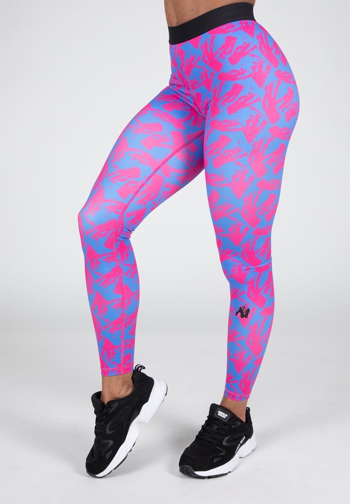 Gorilla Wear Colby Legging - Blauw/Roze - L