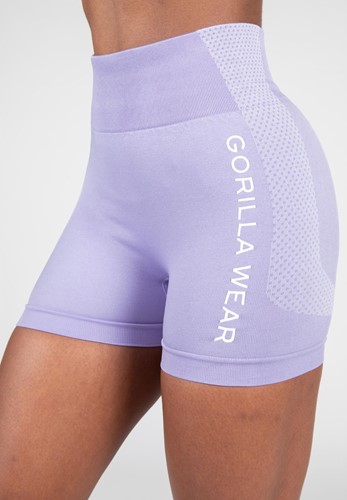 gorilla wear selah seamless shorts lilac